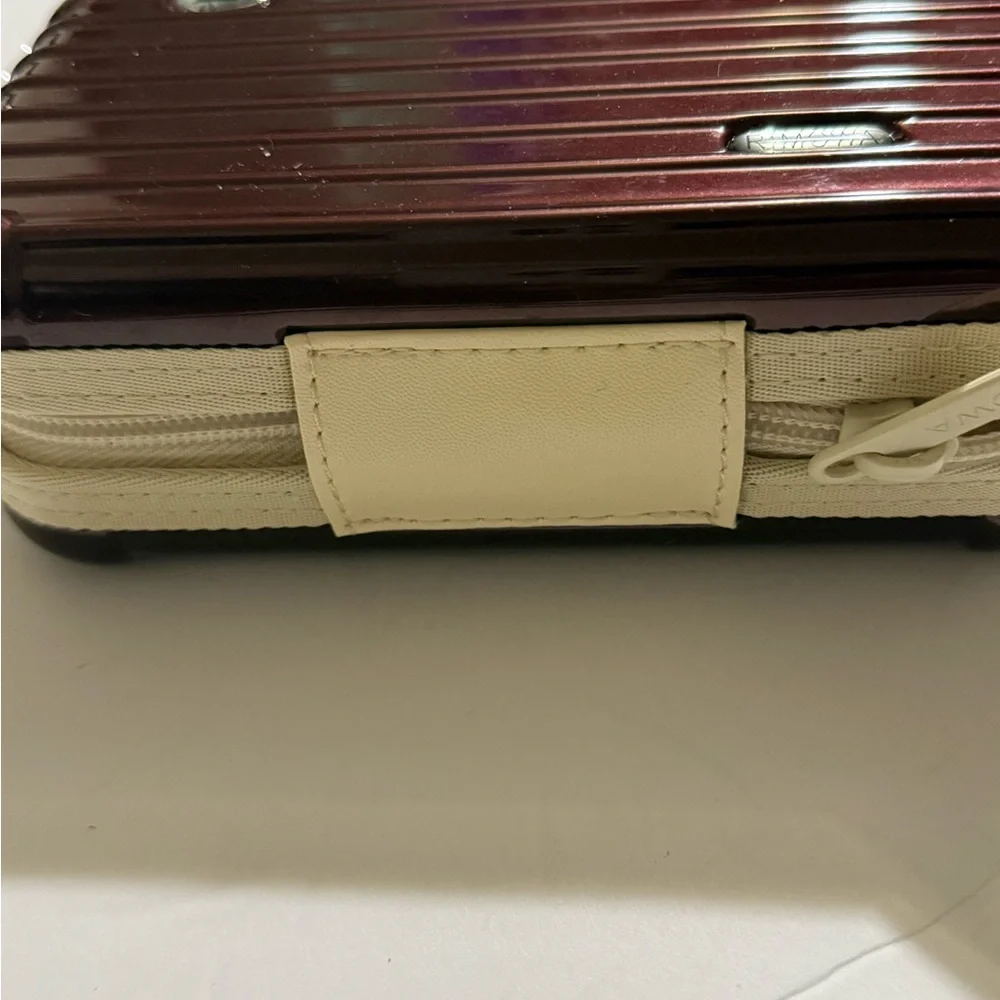 RIMOWA Burgundy Toiletry Hard Case Organizer